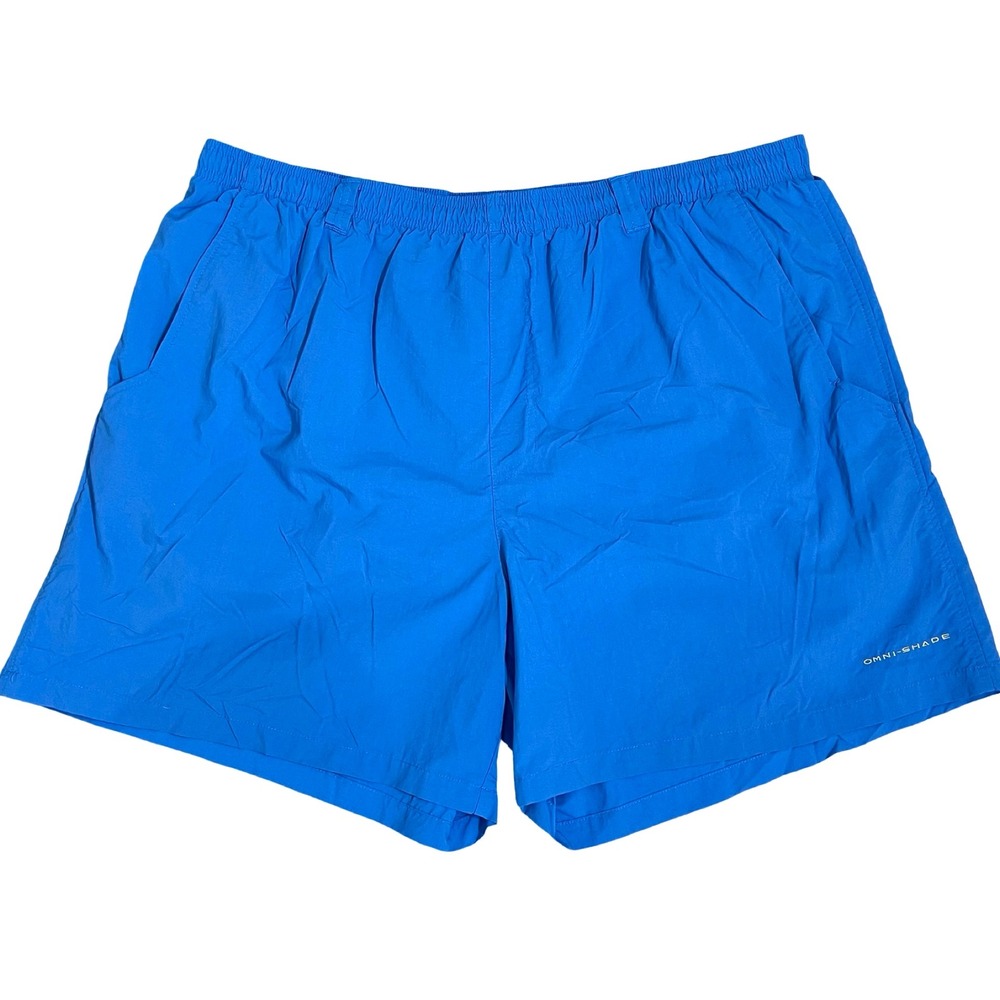 Columbia PFG Backcast III Men XXL Blue Omni-Shade Water Shorts Trunks‎ Outdoor